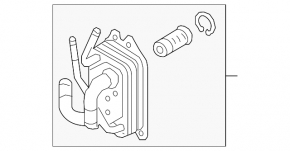 Oil cooler gearbox Kia Forte 4d 17-18 rest