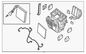 Heater assembly Nissan Pathfinder 13-20