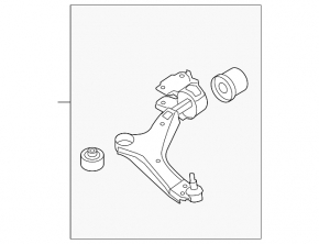 Lower control arm, front right, Volvo XC60 10-17