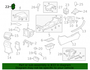 Driver's Seat Heating Button Honda Accord 13-17