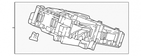 The under-dash fuse box on a Honda Accord 18-22 hybrid has broken mountings.