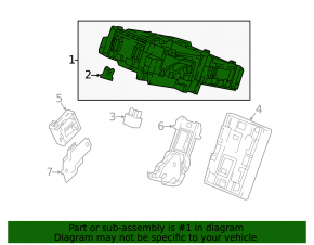 The under-dash fuse box on a Honda Accord 18-22 hybrid has broken mountings.