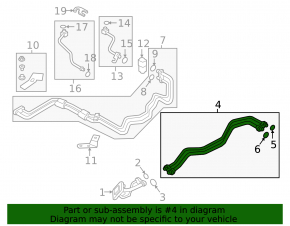 Air Conditioner Pipe Rear Row Front Audi Q7 16-