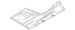 Front left underbody protection for BMW 3 F30 4d 12-18