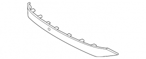 Front bumper center molding for Toyota bZ4X 23-26