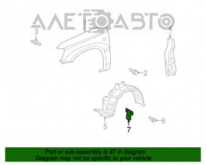 Front Bumper Mudguard Left Lexus RX300 RX330 RX350 RX400h 04-09