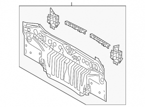 Rear panel Toyota Camry v70 18-24
