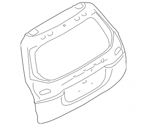 Naked trunk door Subaru Forester 25-26
