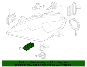 Daytime Running Light Module (DRL) Left BMW 4 F32/33/36 14-16
