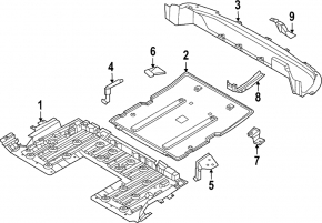 Rear subframe guard for Nissan Ariya 23-25 FWD