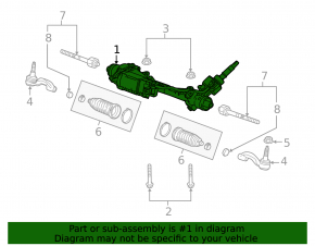 Steering rack for a 1993 Cadillac ATS (pre-restored) RWD