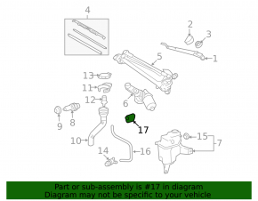 Lexus ES350 07-12 Windshield Washer Nozzle