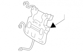 Lumbar support for the driver's seat Hyundai Ioniq 17-19 with a motor