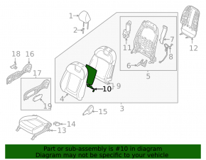 Heated driver's backrest for Hyundai Tucson 22-25