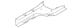 Front left quarter panel of Audi A4 B8 08-16 on the body, graphite