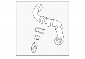 Upper cooling hose Porsche Cayenne 958 11-17 4.8 Turbo