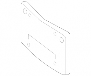 Platform for the front bumper number of Mercedes W246 B250e 16-17