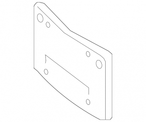 Platform for the front bumper number of Mercedes W246 B250e 16-17