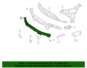 Front bumper reinforcement Mercedes EQE-class V295 23-25 AMG pkg