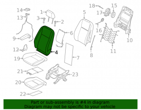 Ford Transit Connect MK2 13-18 driver's seat without airbag, gray
