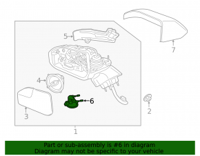 Lincoln MKC 15-19 Right Side Mirror Light