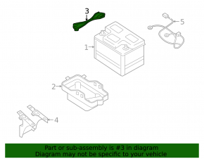 Lincoln MKZ 13-20 hybrid battery mount