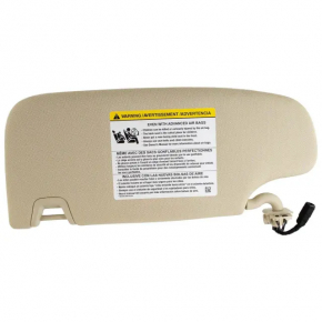 Right visor Ford Edge 15 - gray, with backlight, without hook, without plug