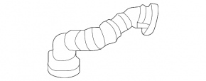 Crankcase ventilation pipe VW Passat b7 15-15 USA 2.0TDI