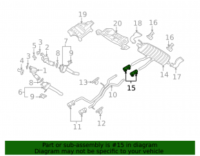 Audi A4 B8 08-16 muffler clamp