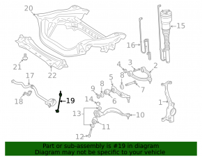 Front left stabilizer link Mercedes S-class W221 AWD