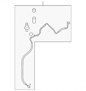 VW CC 08-17 air conditioner heater-condenser tube