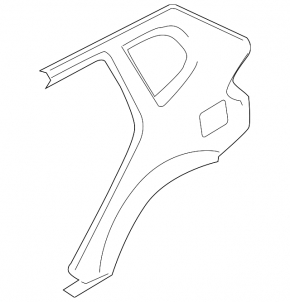 Quarter wing rear left BMW X3 F25 11-17