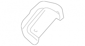 Front bumper bracket left Audi Q7 4L 10-15 metal, off road pkg