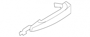 Door handle outer rear right BMW X1 F48 16-22