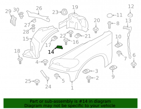 Left headlight washer cap for BMW X6 E71 08-14