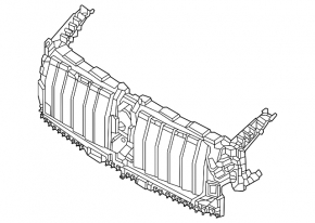 Upper radiator deflector blinds for BMW 4 Series G22 G26 21-25 M package, B46, B48, B58