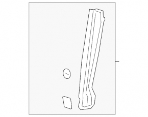 Wing seal door-wing right Lexus UX200 UX250h 19-
