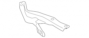 Right hood hinge for a Subaru Forester 2009-2013