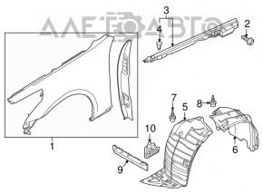 Toyota Camry v40 rear right triangle door glass without seal
