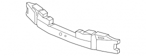 Front Bumper Absorber Acura ILX 13-15 prerest