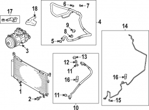 Subaru WRX 22-26 air conditioner condenser