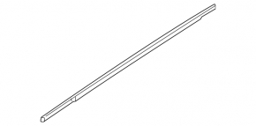 Door-glass molding, central front right, Kia Sportage 17-22, chrome