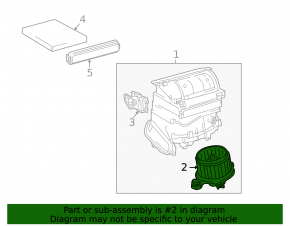Motor heater fan Toyota Prius V 12-17
