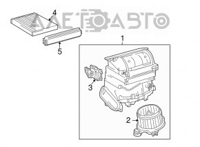 Motor heater fan Toyota Prius V 12-17