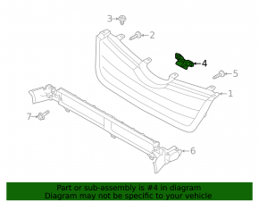 Lower radiator grille chamber plug Subaru Forester 19-21 SK