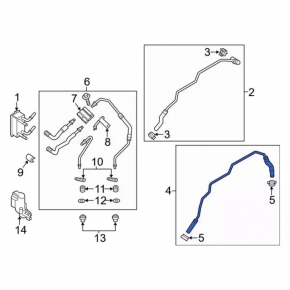 Oil coolant pipe outlet Ford Fusion mk5 13-13 1.6T