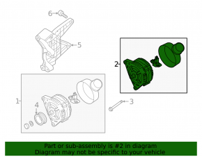 Audi S4 17-25 2.9, 3.0 Alternator