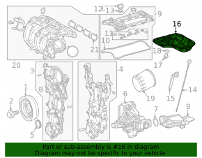 Lexus UX250h UX300h 19-26 Oil Pan