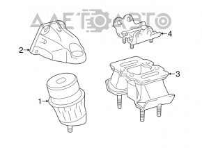 Engine mount left Lexus IS250 06-13