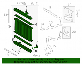Lexus ES300h 13-18 Water Cooling Radiator